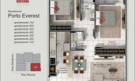 ÓTIMO ACABAMENTO COM 2 SUÍTES - ACEITA PROPOSTA E PARCELA DIRETO