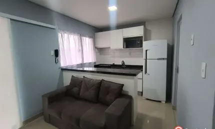 Apartamento com 1 dormitório para alugar, 32 m² por r$ 2.950,00 - centro - balne
