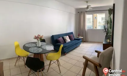Apartamento com 1 dormitório para locação temporada, 50 m² por r$ 600,00/dia - c