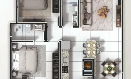 Apartamento com 2 dormitórios sendo 1 suíte à venda, 65 m² por r$ 698.000 - tabu
