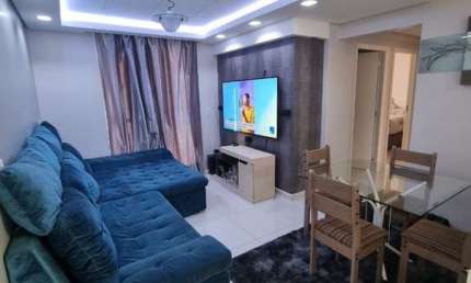 Lindo Apartamento Mobiliado com 1 Suíte e 2 Quartos em Residencial Garden Club
