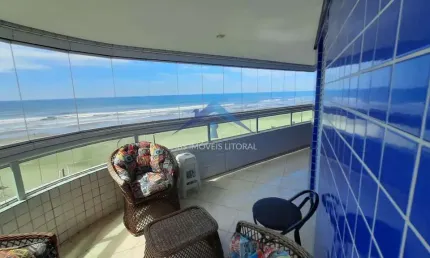 Apto pé na areia 3 dorms, maracanã, p.g - r$ 649 mi, cod: 4143