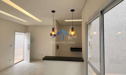 Sobrado de Condomínio com 2 dorms, Ocian, Praia Grande - R$ 370 mil, Cod: 4718