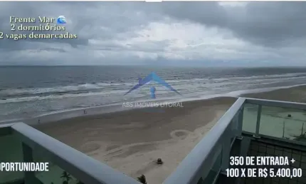 Entrada 350 mil + 100 x r$ 5.400,00 frente mar em praia grande