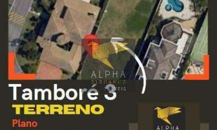 Terreno Tambore 3 em Alphaville - Regiao tranquila,  rua sem saída!