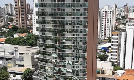 Apartamento Novo na Aldeota,  Excelente  Acabamento, c/ Sala, Varanda, 03 Suites,  Cozinha, Área de Serviço, Piso no Porcelanato, 02 Vagas e Condomínio c/ 02 Elevadores,  Piscina,  Espaço Gourmet, Sal