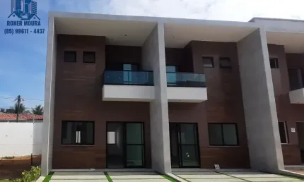 Casa - Dúplex em Condominio Fechado, próximo ao Detran da Maraponga, Sala, Varanda, 03 Suites, Cozinha, Área de Serviço, Piso no Porcelanato, bancadas em granito e Mármore, Mini - quintal e 02 Vagas,