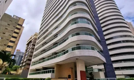 Apartamento a dois quarteirões da AV. Beira Mar, 22° andar c/ Sala, Varandão,  03 Suites, Closed, estar - intimo, Armários, Cozinha, Área de serviço, DCE, 04 Vagas e condomínio c/ lazer completo.