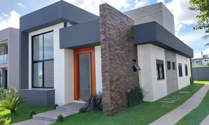 Casa em condomínio fechado com 3 quartos à venda na Avenida Frederico Warstat, 695, Sans Souci, Eldorado do Sul por R$ 1.060.000