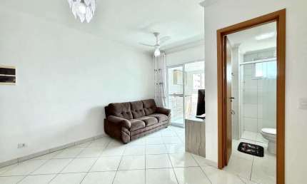 Apartamento com 1 quarto, Aviação, Praia Grande - R$ 360 mil, Cod: 3369