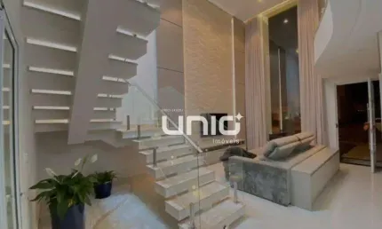 Sobrado a venda no condomínio Park Unimep Taquaral - Piracicaba/SP com 3 dormitórios (1ste c/closet) com 205m² de área construída