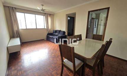 Apartamento mobiliado com 1 dormitório para alugar, 72 m² por R$ 2.181/mês - Alto - Piracicaba/SP