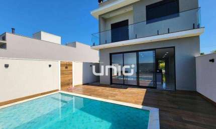 Casa com 3 dormitórios à venda, 166 m² por R$ 990.000,00 - Condomínio Mônaco - Piracicaba/SP