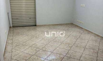 Salão comercial para alugar no bairro Paulista em Piracicaba.