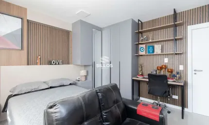 Studio decorado com 1 suíte à venda no centro de curitiba