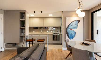 Apartamento mobiliado com 2 quartos à venda no Cabral em Curitiba