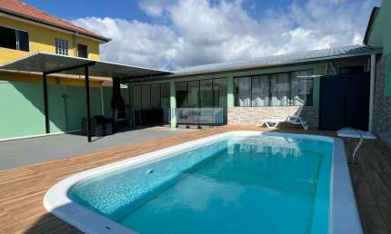 TERRENO COMERCIAL COM CASA E PISCINA, A VENDA - DE FRENTE PARA A RODOVIA PR 412.