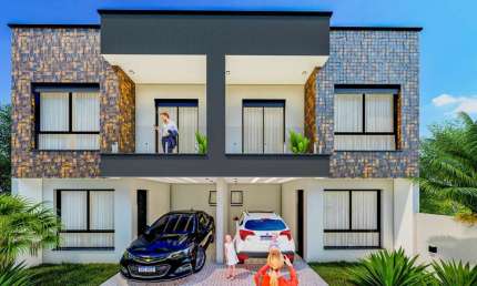 Sobrado com 3 quartos  à venda, 102.38 m2 por R$685000.00  - Boqueirao - Curitiba/PR