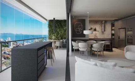 Bios residence - apartamento 03 suítes próximo à praia em pereque - porto belo