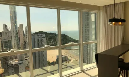 Alameda jardins - apartamento mobiliado com vista para o mar em balneário camboriú