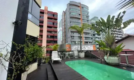 Edifício cristal mar - apartamento com terraço em meia praia