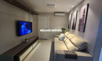 Residencial Bella Vita - Apartamento mobiliado e equipado à venda com 2 dormitórios sendo 1 suíte localizado no bairro Ariribá em Balneário Camboriú