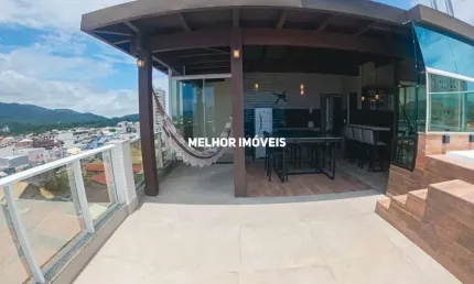 Zeus - Cobertura triplex  á venda mobiliada, decorado e equipado com 3 suítes localizada no Bairro Perequê de Porto Belo
