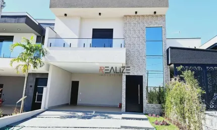 Casa/Sobrado com 3 suítes e escritório à venda, 202 m² por R$ 1.590.000 - Condomínio Fechado - Indaiatuba/SP