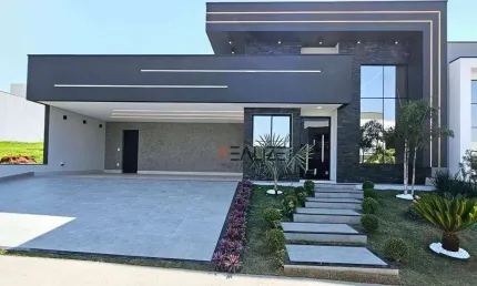 Casa com 3 suítes e escritório à venda, 221 m² por R$ 2.200.000 - Condomínio Fechado- Indaiatuba/SP