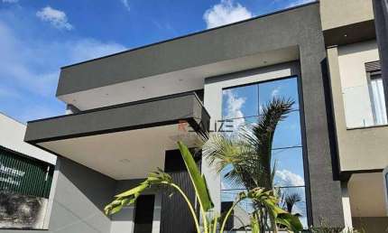 Casa moderna com piscina e 3 suítes à venda, 140 m² por R$ 1.280.000 - Condomínio Jardim Brescia - Indaiatuba/SP