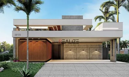 Casa moderna de alto padrão com 3 suítes e escritório à venda, 257 m² por R$ 2.990.000 - Condomínio Santa Clara - Indaiatuba/SP