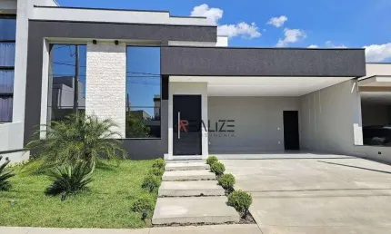 Casa térrea moderna com moveis planejados e 3 suítes à venda, 192 m² por R$ 1.680.000 - Condomínio Residencial Milano - Indaiatuba/SP