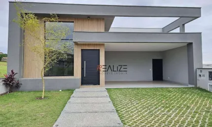 Casa alto padrão com 3 dormitórios escritório à venda, 225 m² por R$ 2.300.000 - Condomínio Villa Sapezal - Indaiatuba/SP