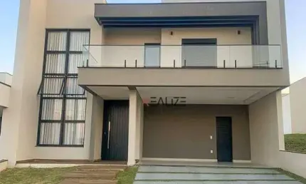 Casa/Sobrado com mezanino e 3 dormitórios à venda, 250 m² por R$ 1.755.000 - Condomínio Fechado - Indaiatuba/SP