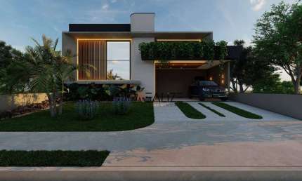 Casa moderna com 3 suítes à venda, 212 m² por R$ 2.390.000 - Condomínio Alto Padrão - Indaiatuba/SP