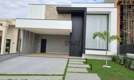 Casa térrea pronta para morar com 3 suítes à venda, 198 m² por R$ 1.690.000 - Condomínio Fechado - Indaiatuba/SP