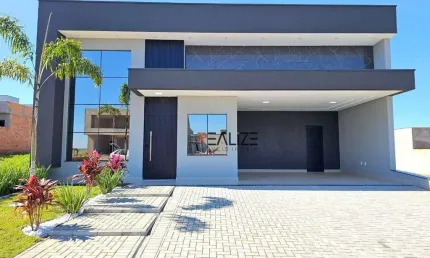 Casa térrea com 3 suítes e escritório à venda, 198 m² por R$ 2.100.000 - Condomínio Dona Maria Cândida - Indaiatuba/SP