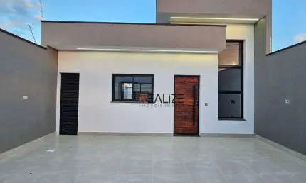 Casa moderna com 2 dormitórios e quintal à venda, 60 m² por R$ 550.000 - Jardim Araras - Indaiatuba/SP