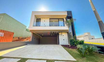 Casa com vista para área verde e escritório à venda, 169 m² por R$ 1.390.000 - Condomínio Park Gran Reserve - Indaiatuba/SP