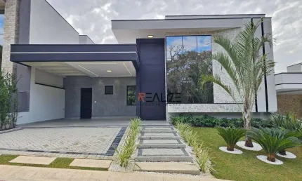 Casa com 3 suítes e escritorio à venda, 187 m² por R$ 1.790.000 - Condomínio London Park - Indaiatuba/SP