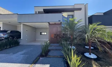 Casa nova completa de moveis planejados à venda, 143 m² por R$ 1.260.000 - Condomínio Mantova - Indaiatuba/SP