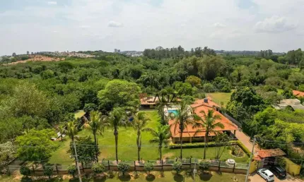 Chácara/casa com 6 dormitórios à venda, 6275 m² por r$ 3.600.000 - condomínio mosteiro de itaici - indaiatuba/sp