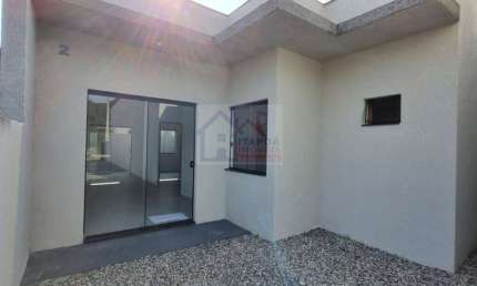 Casa geminada c/ 1 suite + 1 quarto, churrasqueira, Baln. São José em Itapoá SC.