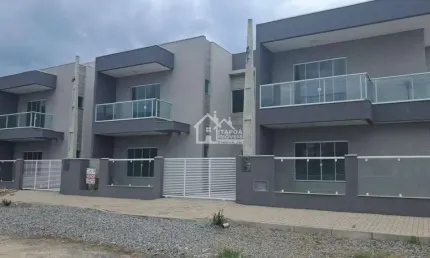 Sobrado à venda no balneário sai mirim, 350 metros do mar