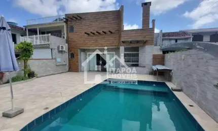 Sobrado com 8 quartos em itapoá - jardim perola do atlántico