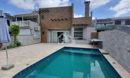 Sobrado com 8 quartos em itapoá - jardim perola do atlántico