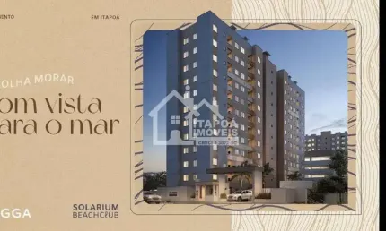 Apartamento solarium/rôgga itapoá, vista mar, 9º andar