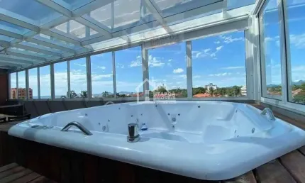 Cobertura duplex com hidromassagem 1 suite + 1 dorm.