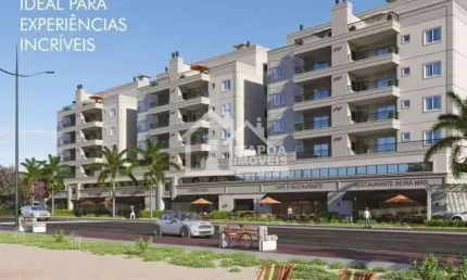 Apartamento 3 dorms c/ suite, 2 vagas frente mar em itapoá.