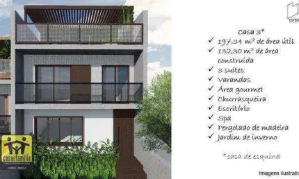Sobrado em construção com 3 dormitórios todos suítes  - vila gumercindo - são paulo/sp
